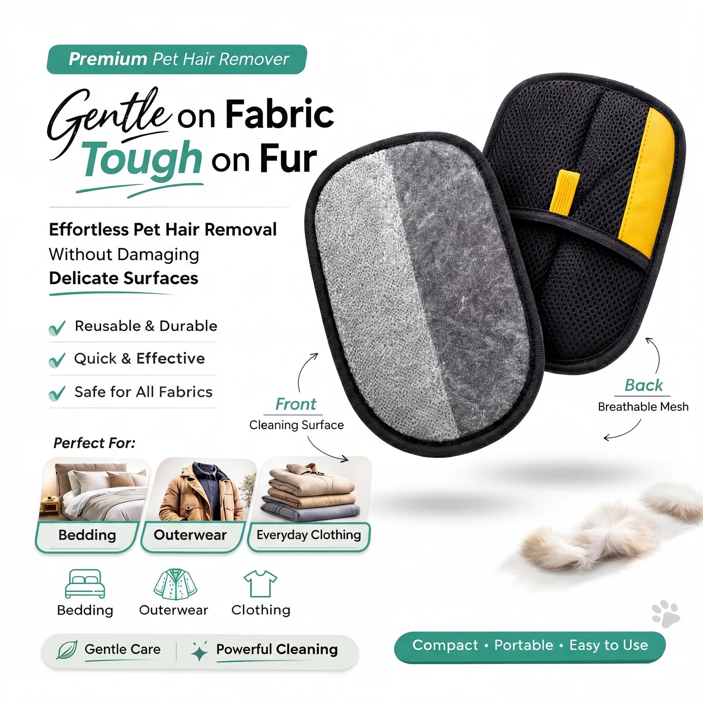 LJ Global™ Fur Removal Mit